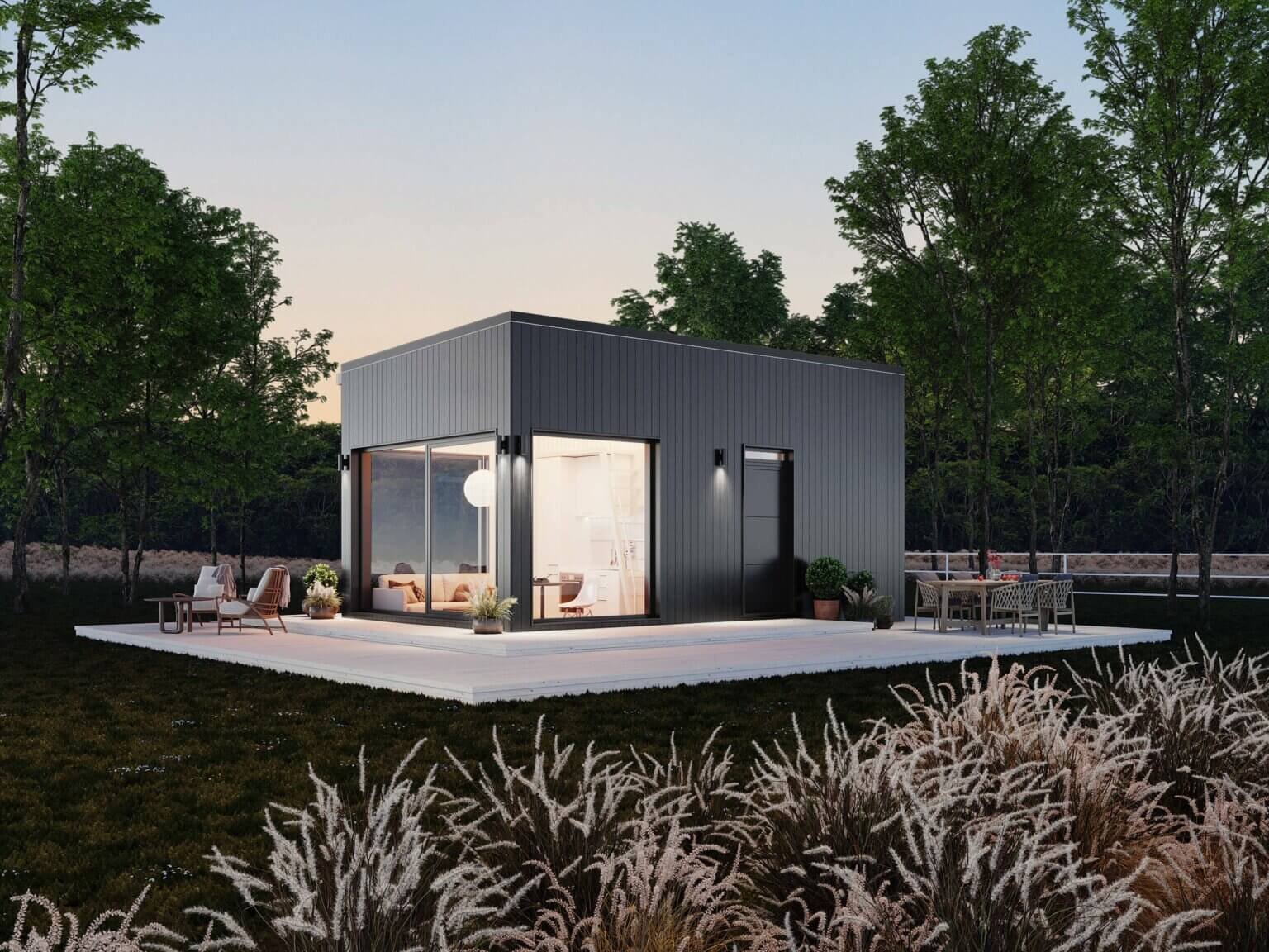 Attefallshus med loft, Bolundare