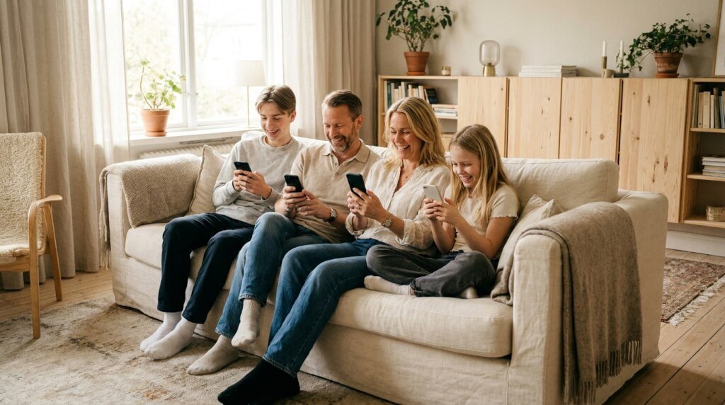 valja mobilabonnemang for familjen